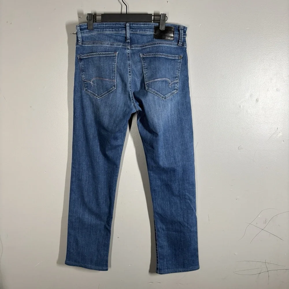 Mavi Jeans Mens 30x32* (measure 32x31) Blue Zach Straight Leg Denim Dark Wash